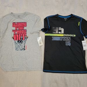 Lot of 2 NEW Reebok T-shirts Boy's Youth Size Large - NWT